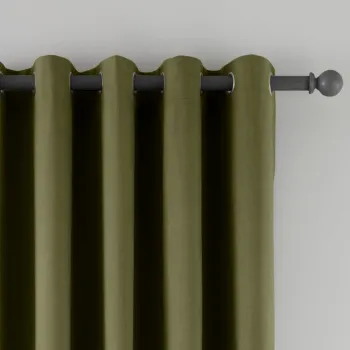 Draperie kaki blackout/termoizolanta 168x213 cm cu prindere la usa Wilson - Catherine Lansfield imagine