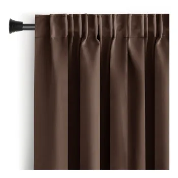 Draperie maro blackout/termoizolanta 140x245 cm Pleat - Restilo imagine