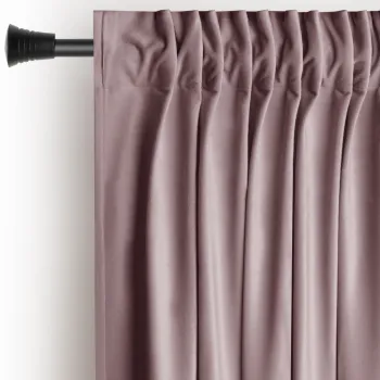 Draperie maro deschis dimout (semi-opaca) din catifea 140x270 cm Pleat - Restilo imagine