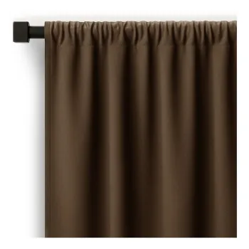 Draperie maro dimout (semi-opacAf) 140x270 cm Carli aEURRestilo imagine