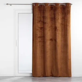 Draperie maro din catifea 140x240 cm Analia - douceur d'interieur imagine