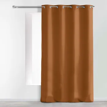 Draperie maro din microfibra 140x260 cm Absolu - douceur d'interieur imagine