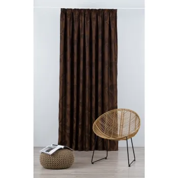 Draperie maro inchis 210x245 cm Nydia - Mendola Fabrics imagine