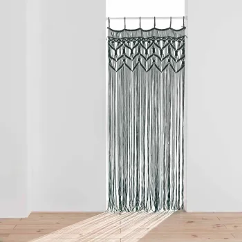 Draperie neagra 90x200 cm cu prindere la usa Macarena - douceur d'interieur imagine