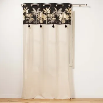 Draperie neagra/bej 140x240 cm Karaba - douceur d'interieur imagine