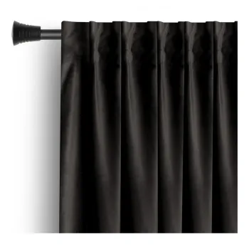 Draperie neagra dimout (semi-opaca) din catifea 140x270 cm - Restilo imagine