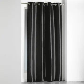 Draperie neagra din microsatin 140x240 cm Shana - douceur d'interieur imagine