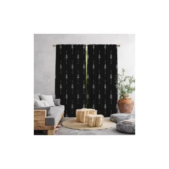 Draperie negru 260x140 cm - Cipcici imagine