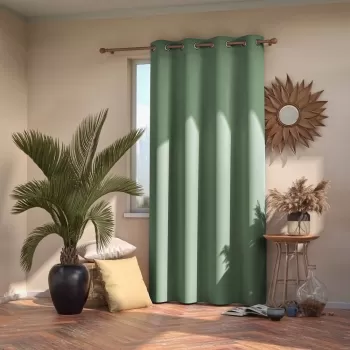 Draperie opaca AmeliaHome Eyelets Mint, 140 x 245 cm, verde imagine