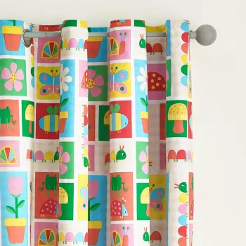 Draperie pentru copii 2 buc. 168x183 cm Curious Caterpillar - Catherine Lansfield imagine