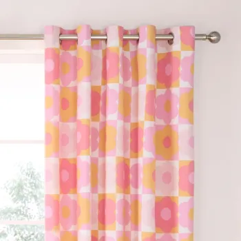 Draperie pentru copii 2 buc. 168x183 cm Retro Daisy - Catherine Lansfield imagine