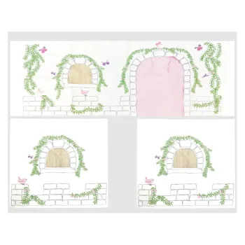 Draperie pentru copii pentru pat 3 buc. 195x75 cm Birdy - Vipack imagine