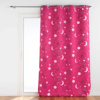 Draperie pentru copii roz blackout 140x260 cm Moonlight - douceur d'interieur imagine