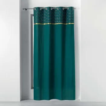 Draperie petrol din bumbac 140x240 cm Artchic - douceur d'interieur imagine