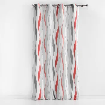 Draperie rosie/alba 140x260 cm Ondulys - douceur d'interieur imagine