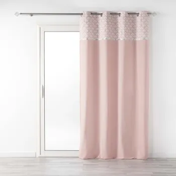 Draperie roz-deschis din bumbac 140x240 cm Artchic - douceur d'interieur imagine