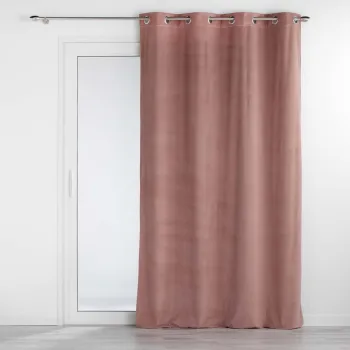 Draperie roz din catifea 140x260 cm Velouriane - douceur d'interieur imagine