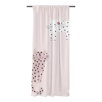 Draperie roz pentru copii 250x110 cm Meow Meow - Butter Kings imagine