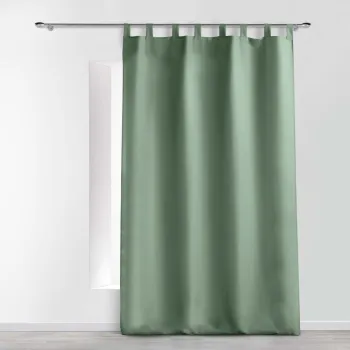Draperie verde 140x260 cm Essentiel - douceur d'interieur imagine