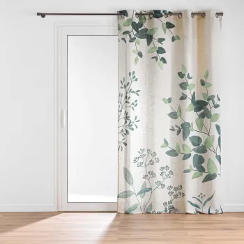 Draperie verde/bej 140x260 cm Botanica - douceur d'interieur imagine
