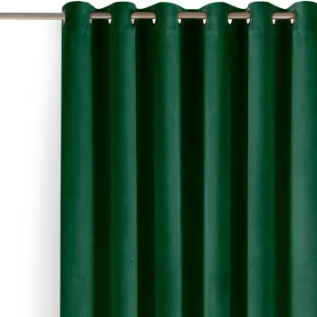 Draperie verde dimout (semi-opaca) din catifea 200x250 cm Velto - Filumi imagine