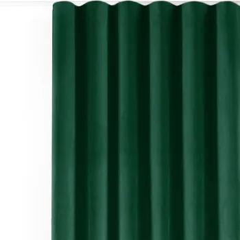 Draperie verde dimout (semi-opaca) din catifea 400x225 cm Velto - Filumi imagine