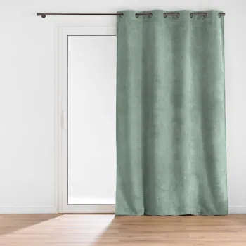 Draperie verde din microflanel 140x240 cm Flanela - douceur d'interieur imagine
