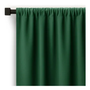 Draperie verde-inchis dimout (semi-opaca) 140x270 cm Carli - Restilo imagine