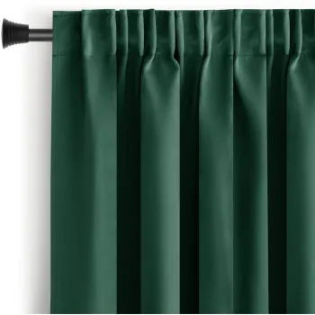 Draperie verde-inchis dimout (semi-opaca) 200x245 cm Kierra - Restilo imagine