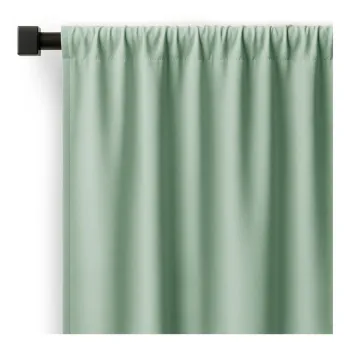 Draperie verde-menta dimout (semi-opaca) 140x270 cm Carli - Restilo imagine