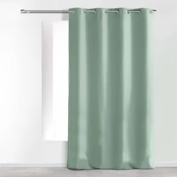 Draperie verde salvie dimout (semi-opaca) din microfibra 140x280 cm Absolu - douceur d'interieur imagine