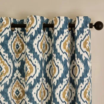 Draperii albastre 2 buc. 168x183 cm Suri Geo - Pineapple Elephant imagine