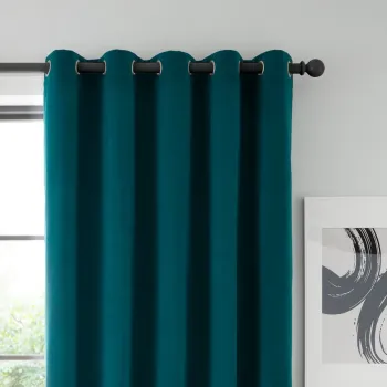 Draperii albastru-verde blackout 2 buc. 117x137 cm Wilson - Catherine Lansfield imagine