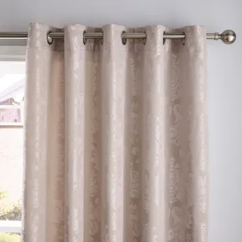 Draperii bej 2 buc. din damasc 168x183 cm Damask Jacquard - Catherine Lansfield imagine