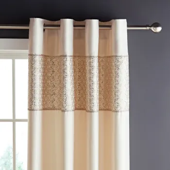 Draperii bej 2 buc. din microsatin 168x229 cm Deco Sequin - Catherine Lansfield imagine