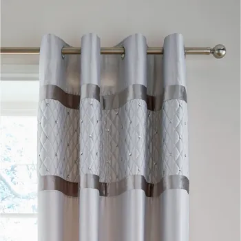 Draperii gri 2 buc. 168x229 cm Sequin Cluster - Catherine Lansfield imagine