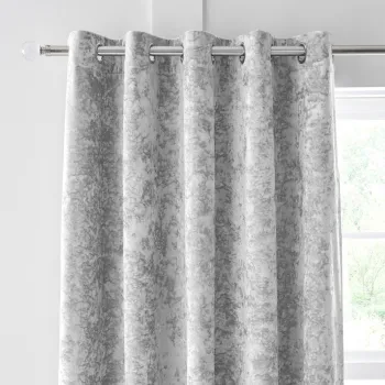 Draperii gri 2 buc. 229x229 cm Crushed Velvet - Catherine Lansfield imagine