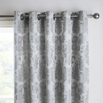 Draperii gri 2 buc. din damasc 168x229 cm Damask Jacquard - Catherine Lansfield imagine