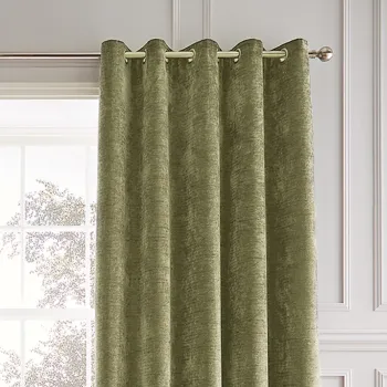 Draperii kaki termoizolante 2 buc. din janilie 117x183 cm Selene Luxury Chenille - Hyperion imagine