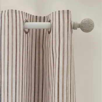 Draperii maro 2 buc. 117x229 cm Logan Stripe - Catherine Lansfield imagine