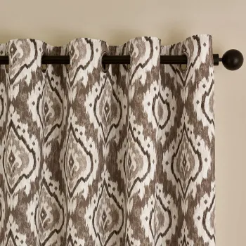 Draperii maro 2 buc. 117x229 cm Suri Geo - Pineapple Elephant imagine