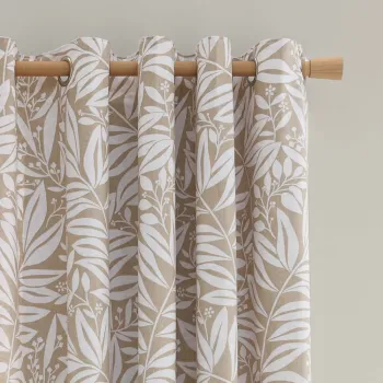 Draperii maro deschis 2 buc. 168x229 cm Sorrel Leaves - Catherine Lansfield imagine