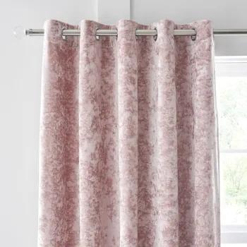 Draperii roz 2 buc. 168x137 cm Crushed Velvet - Catherine Lansfield imagine