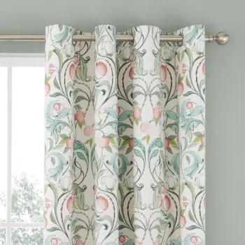 Draperii verzi/roz 2 buc. 168x183 cm Clarence Floral - Catherine Lansfield imagine