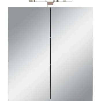 Dulap de baie gri antracit suspendat/cu oglinda 60x71 cm Arcena - Germania imagine