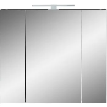 Dulap de baie gri inchis cu oglinda 76x71 cm - Germania imagine