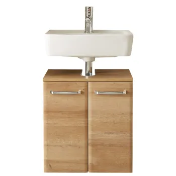 Dulap fara chiuveta in culoare naturala suspendat cu aspect de lemn de stejar 53x60 cm Quickset 318 - Pelipal imagine