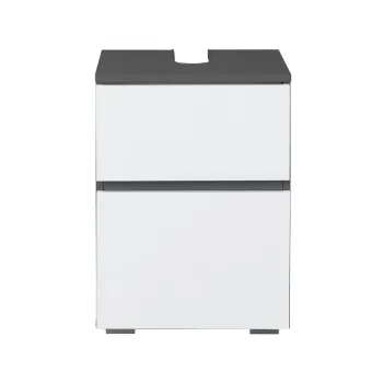 Dulap sub chiuveta alb/gri antracit 40x55 cm Wisla - Storaa imagine