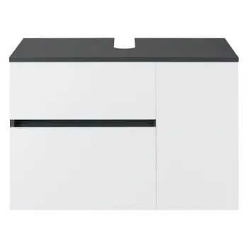 Dulap sub chiuveta alb/gri antracit suspendat 80x53 cm Wisla - Storaa imagine