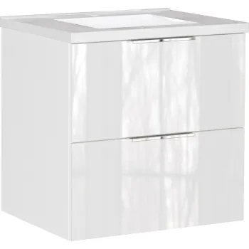 Dulap sub chiuveta alb suspendat cu aspect lucios 61x61 cm Celano - Germania imagine